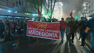 Rally against name change proposals in Macedonian capital Skopje
