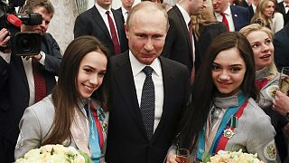 مراسم تقدیر از ورشکاران روس شرکت کننده در بازیهای المپیک زمستانی پیونگ چانگ