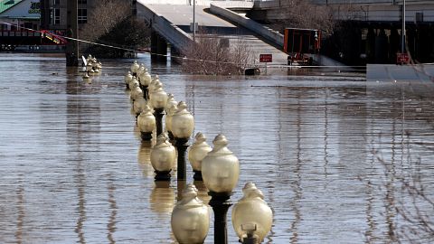 Inondations dans l'Indiana et l'Ohio