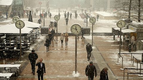 Снежный коллапс в Лондоне