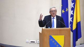AB Komisyonu Başkanı Juncker Balkan turu kapsamında Kosova'da