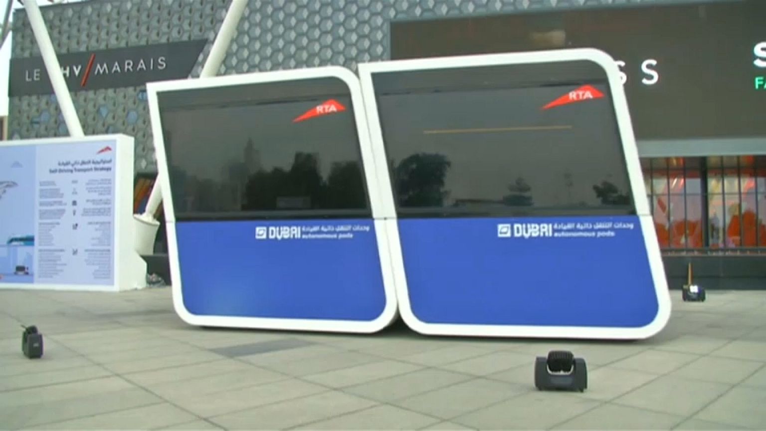 بعد "درون تاكسي" دبي تختبر وحدات تنقل ذاتية القيادة للمدن الذكية 