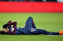 Brazilian player Neymar receives foot injury