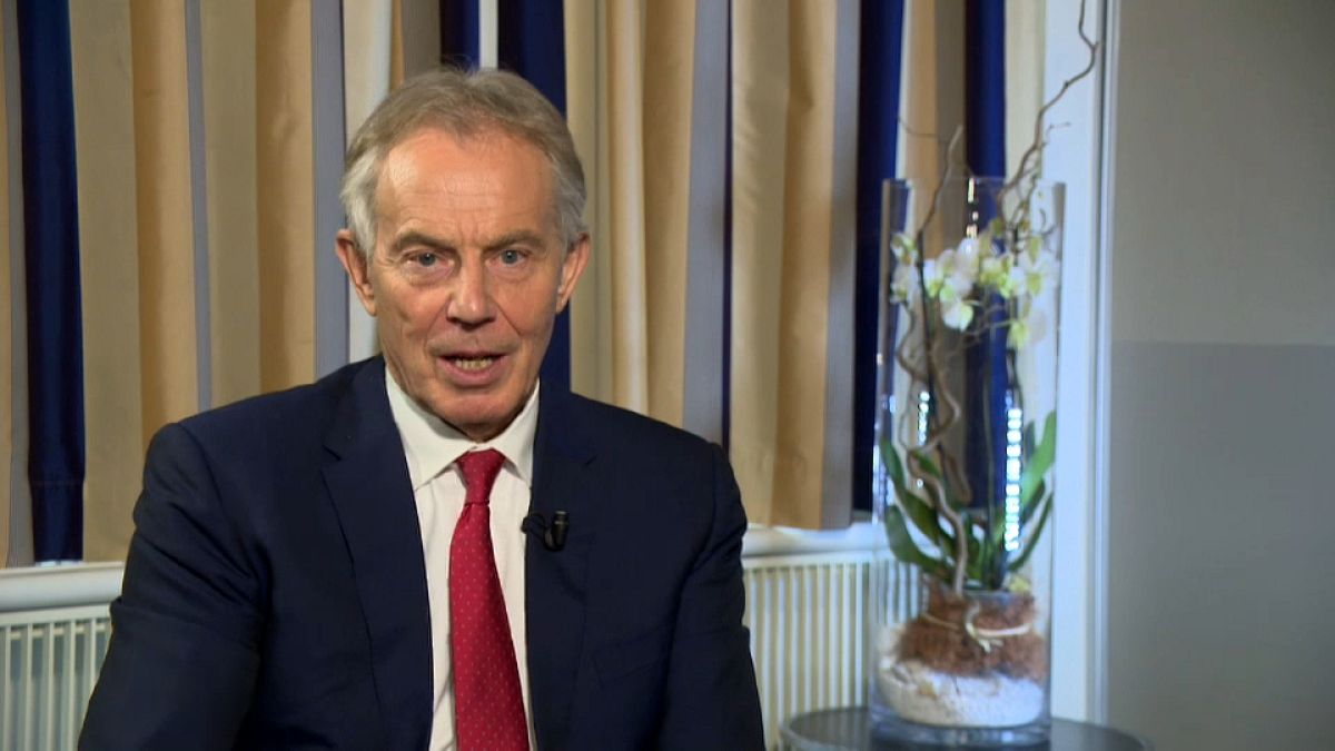 Tony Blair im Interview mit Euronews