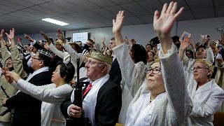 US church holds blessing ceremony for couples with AR-15 rifles