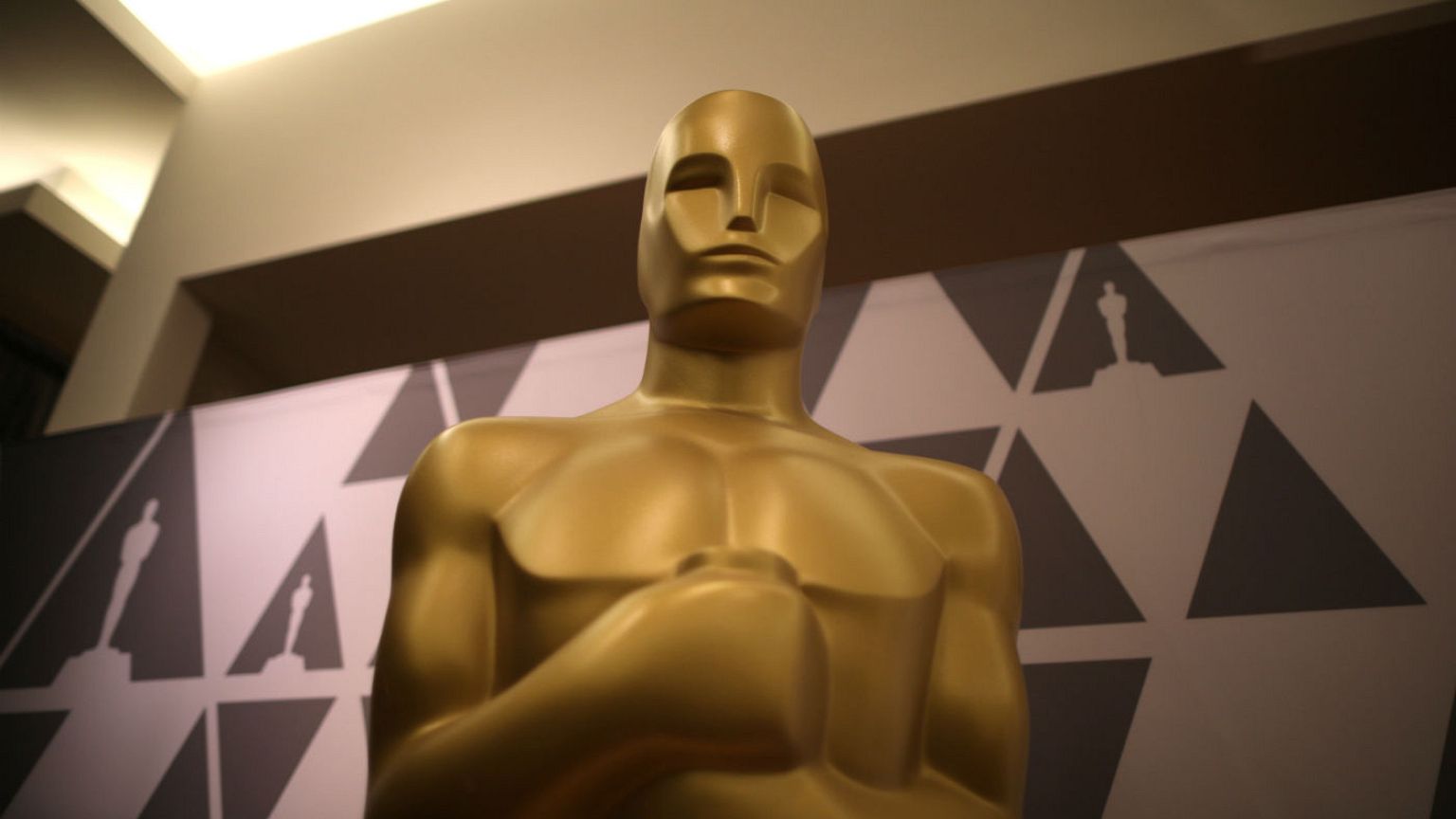 Oscar statue is seen in a souvenir shop at the Dolby Theatre