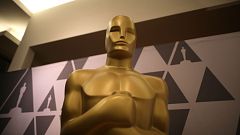 Oscar statue is seen in a souvenir shop at the Dolby Theatre