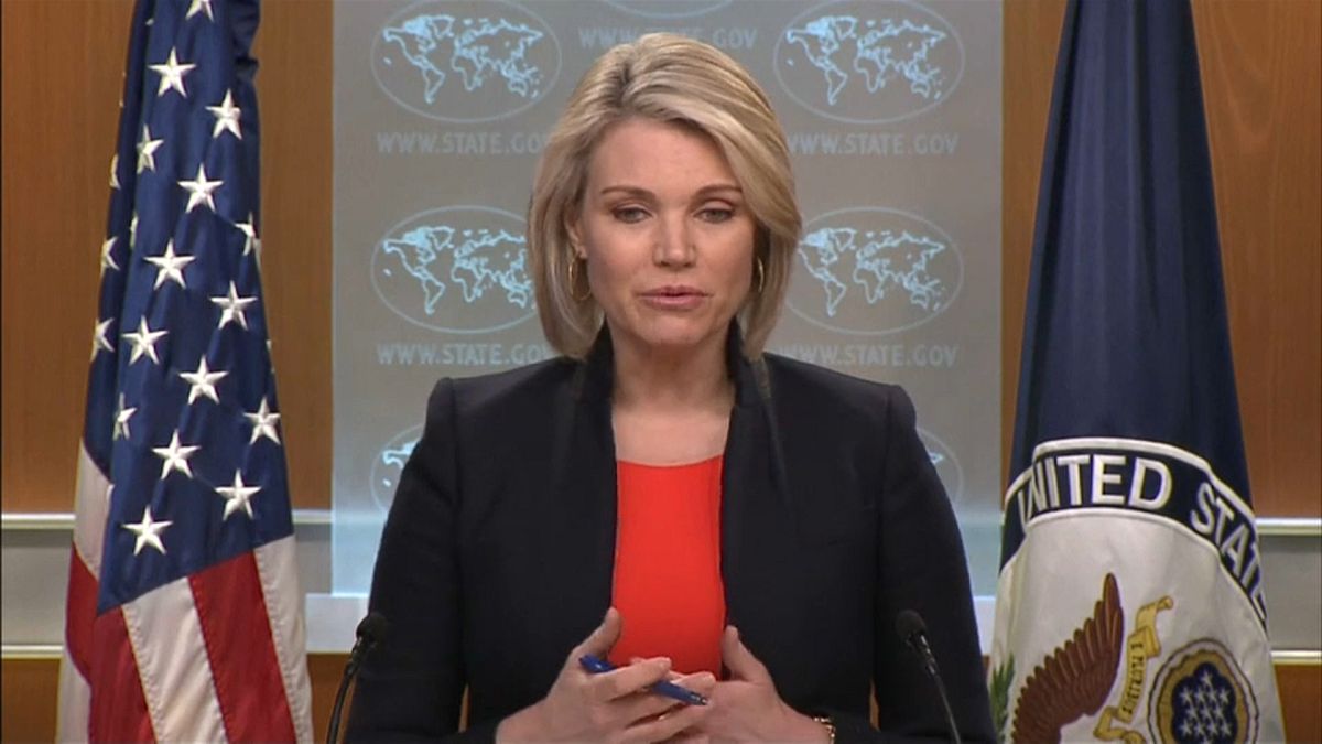 شاهد: كيف سخرت المتحدثة باسم الخارجية الأمريكية من المقترح الروسي بفتح ممرات إنسانية في الغوطة