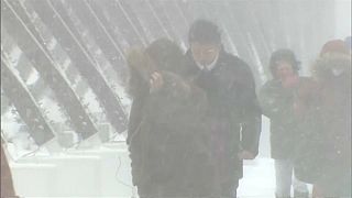 Un violent blizzard balaie le Japon