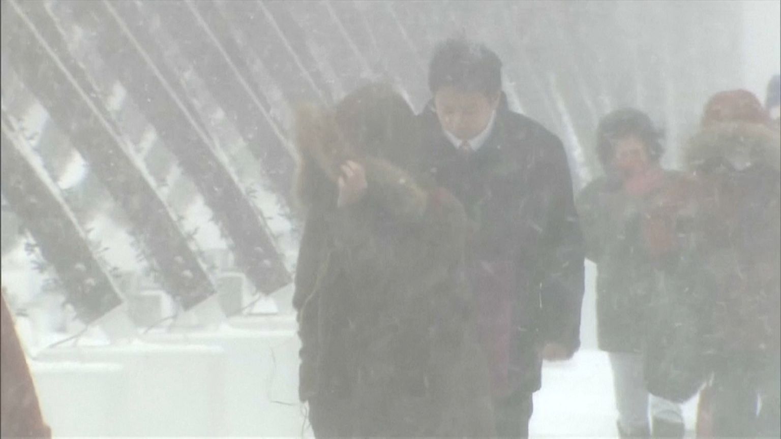 Schneemassen auf Hokkaido