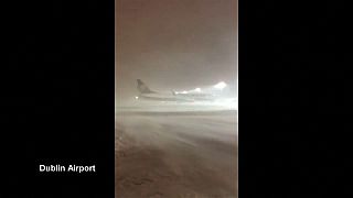 Dublin airport closed by snow