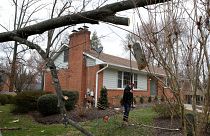 Deadly storm batters US East Coast as Europe's big freeze persists