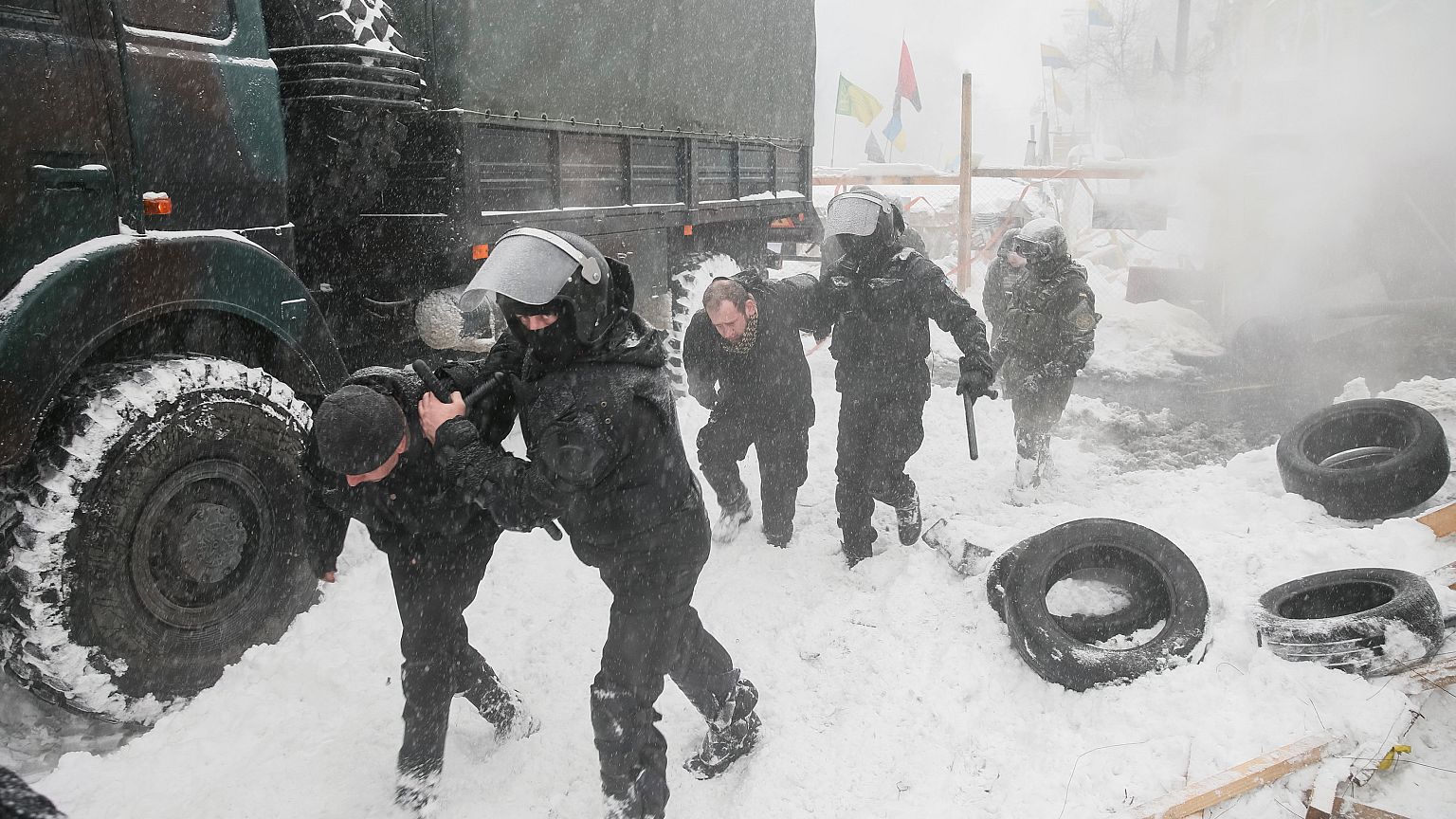 Ukraine: Protestlager vor dem Parlament geräumt