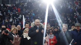 Russie : premier meeting de campagne pour Vladimir Poutine