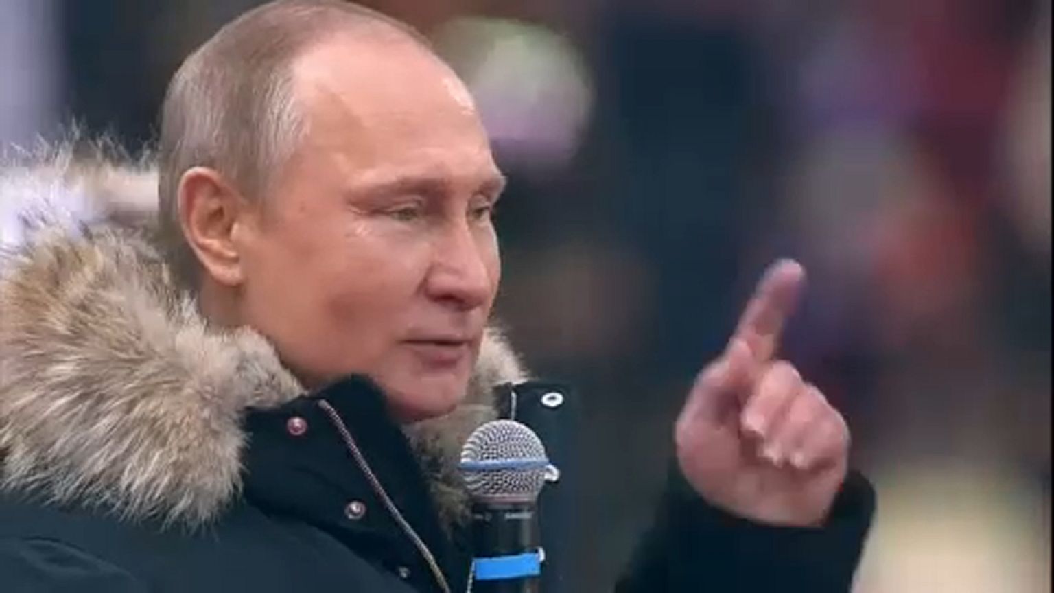 Százezren voltak Putyin nagygyűlésén