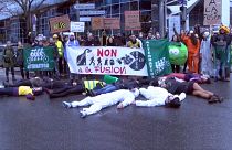 Manifestación contra la fusión Bayer-Monsanto
