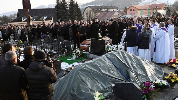 enterrement du journaliste slovaque assassiné Jan Kuciak enterrement du journaliste slovaque assassiné Jan Kuciak