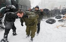 Ukraine: police raid protester camp