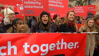 Marcha en Londres en favor de los derechos de la mujer