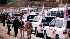 Siria: convoglio di aiuti umanitari entra nella Ghouta orientale