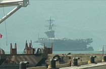 Un portaviones de EE.UU. en Vietnam