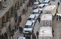 Premier convoi humanitaire dans le fief rebelle de la Ghouta