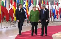Macron, Merkel e Gentiloni
