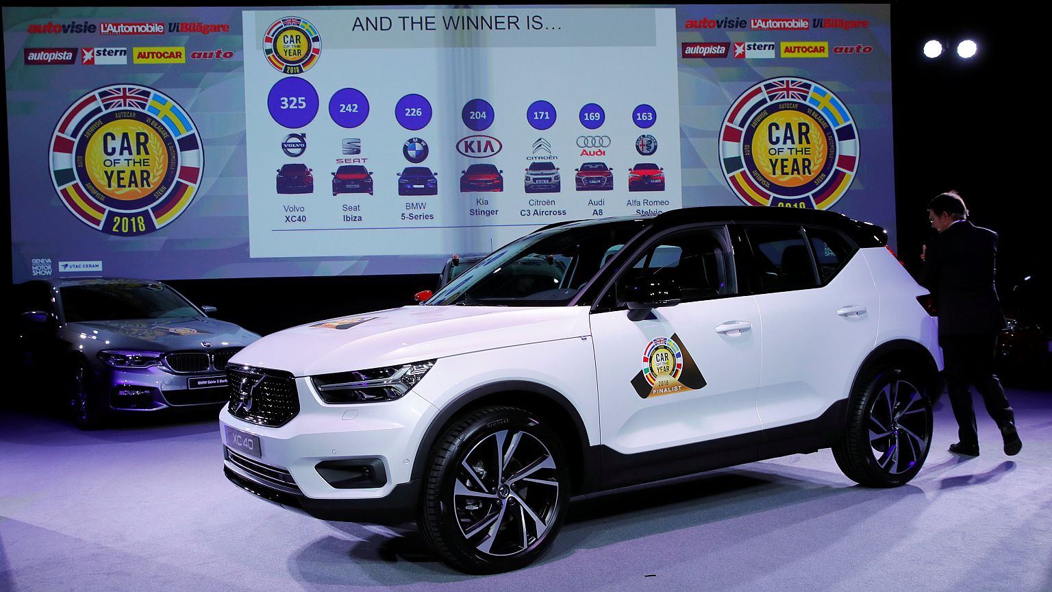 Volvo XC40, o carro do ano, no Salão de Genebra 