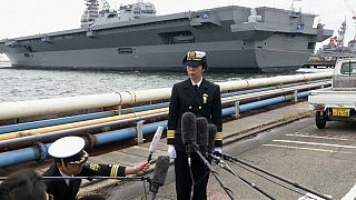 شاهد: اليابان تعين أول قائدة لمجموعة سفن حربية