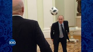 With final touch Vladimir Putin caps World Cup countdown video