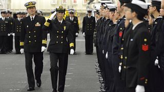 Uma mulher nos comandos de esquadra naval nipónica