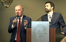 Torrent junto al presidente del Círculo de empresarios