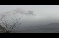 Kitört a japán vulkán