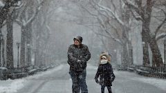 La neige perturbe New York