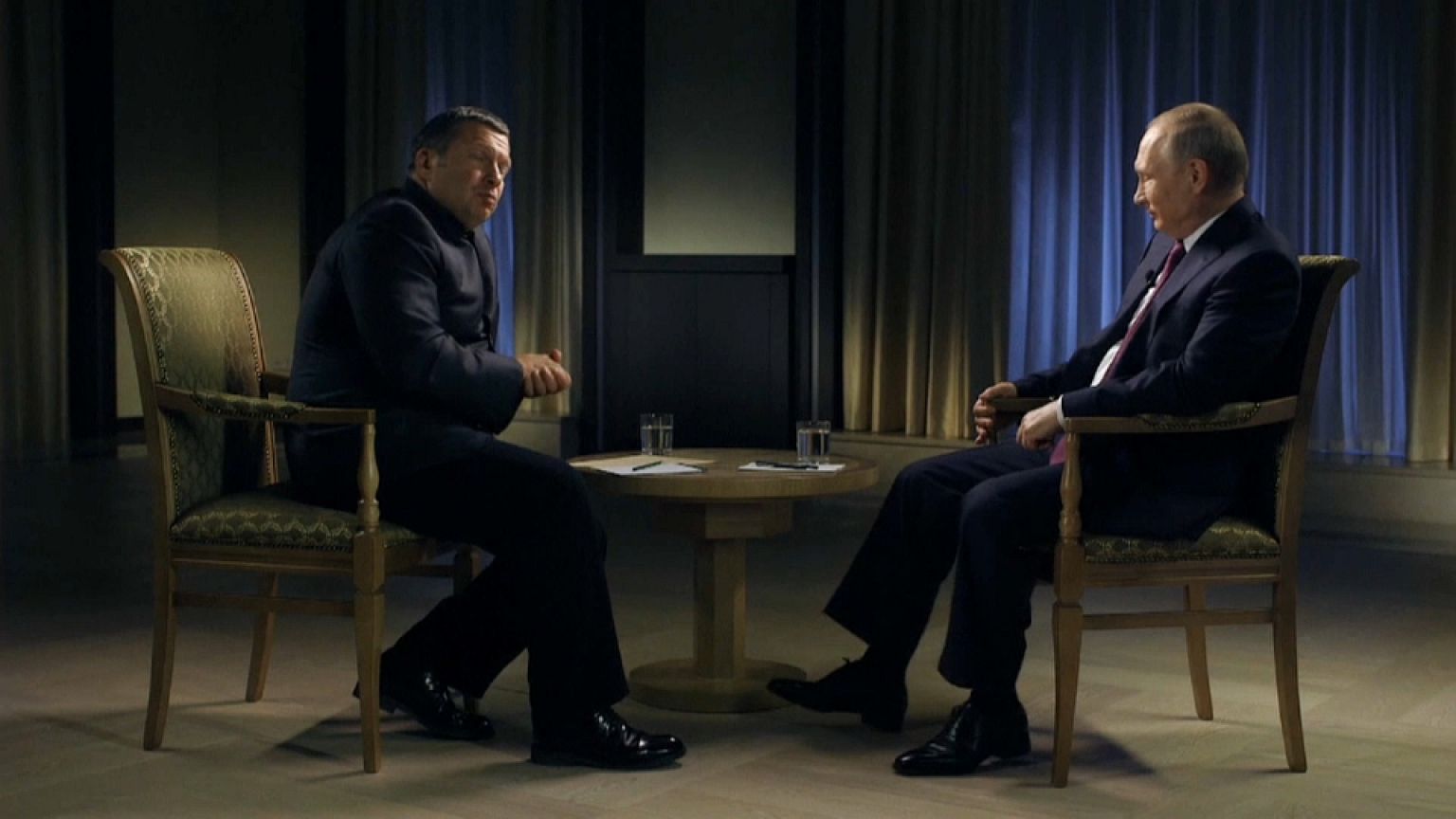 Russia's President Vladimir Putin talks poison on state television