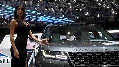model in geneva motor show