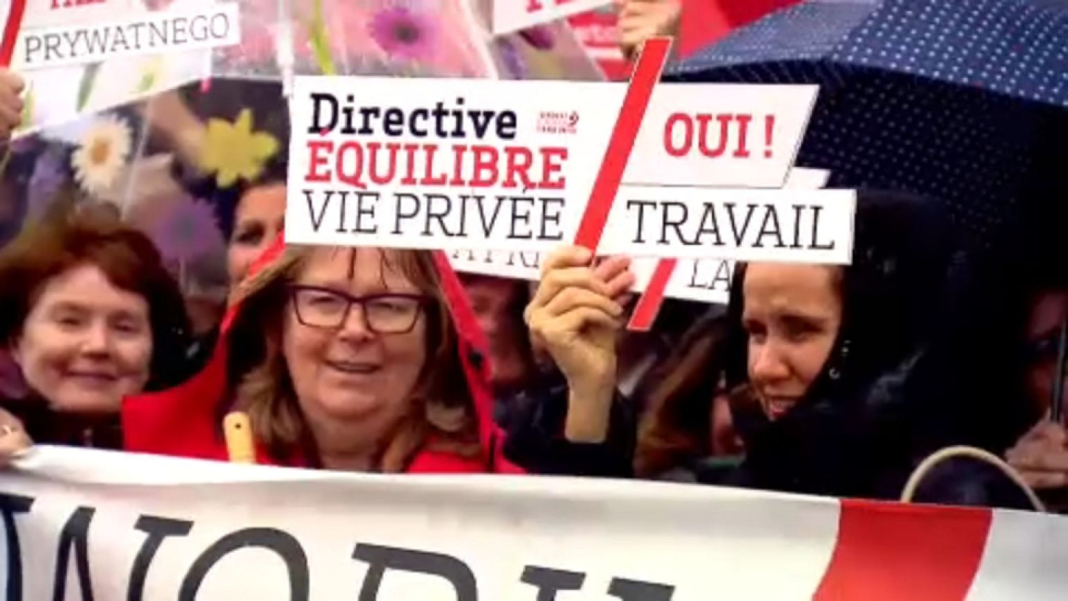 Nőnapi demonstráció Brüsszelben