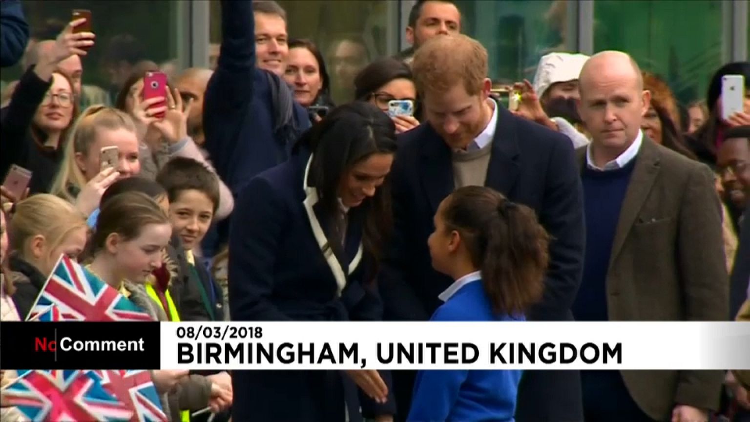 El príncipe Enrique y Meghan Markle causan furor en Birmingham