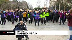 El Día Internacional de la Mujer en Madrid y Moscú
