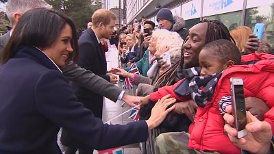 Harry and Meghan fascinate young and old in Birmingham