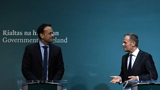 Le premier ministre irlandais et le président du Conseil européen