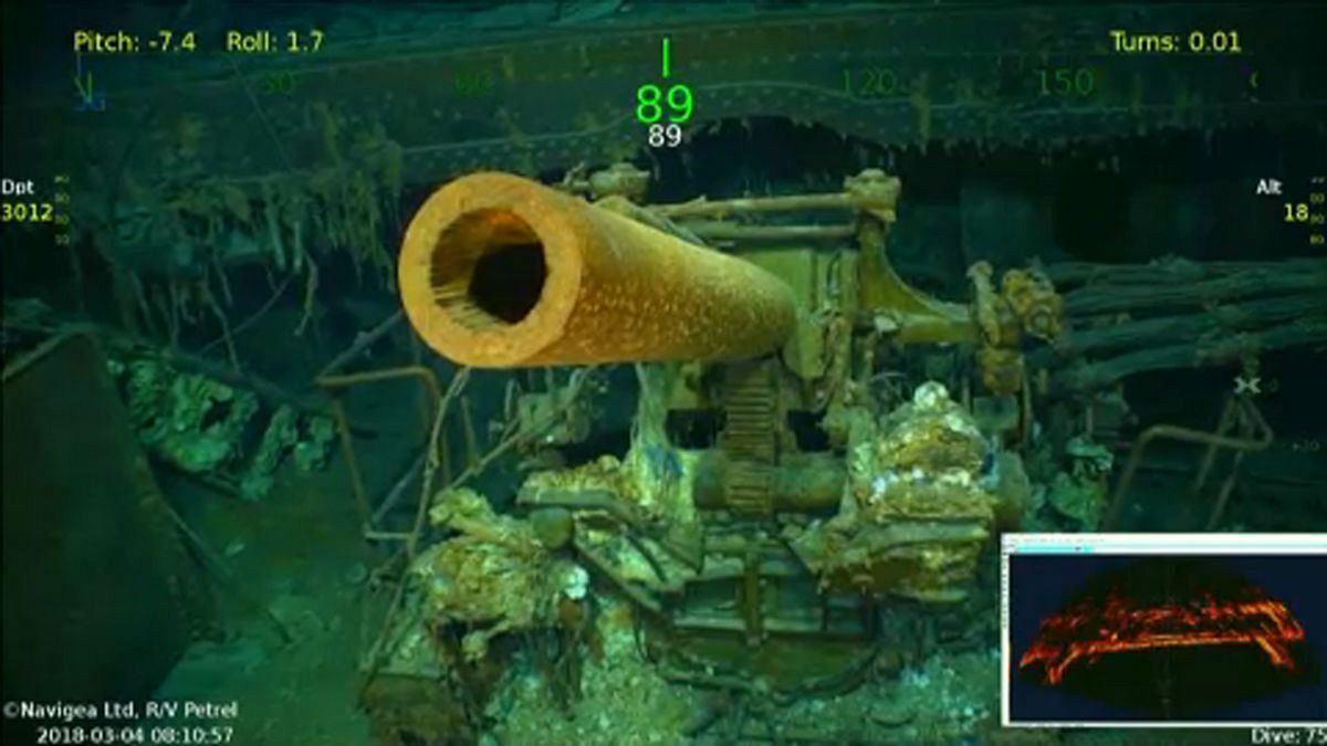 کشف بقایای کشتی جنگی آمریکایی هزاران متر زیر دریا