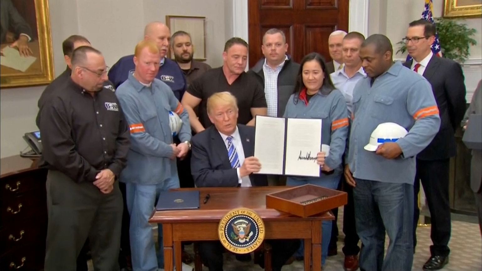 Trump: 25% auf Stahl und 10% auf Aluminium