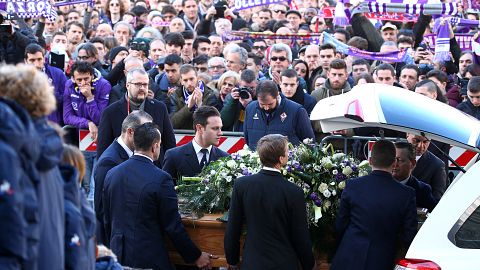 L'hommage de l'Italie à Davide Astori 