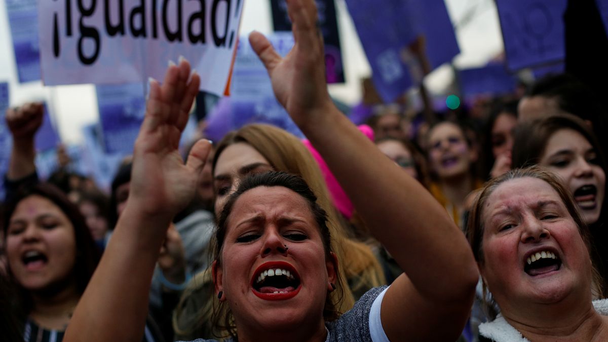 Spain marches for gender equality