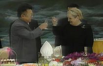US Secretary of State Madeleine Albright and North Korea leader Kim Jong-Il