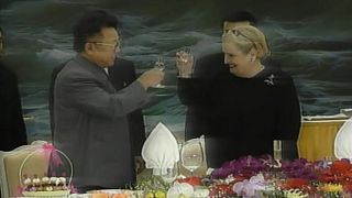 US Secretary of State Madeleine Albright and North Korea leader Kim Jong-Il