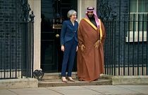 Saudi Crown Prince Mohammed bin Salman meets British Prime Minister