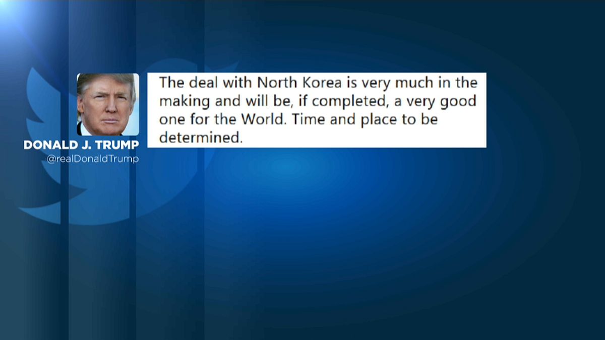Trump tweets N.Korea deal "in the making"