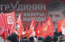 Προεκλογική συγκέντρωση του ΚΚ Ρωσίας στη Μόσχα